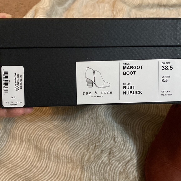 Rag & Bone Margot Boot in Rust Nubuck - Picture 12 of 13